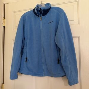 Vintage Patagonia Women’s Regulator Fleece Blue Full Zip Jacket Size Large L